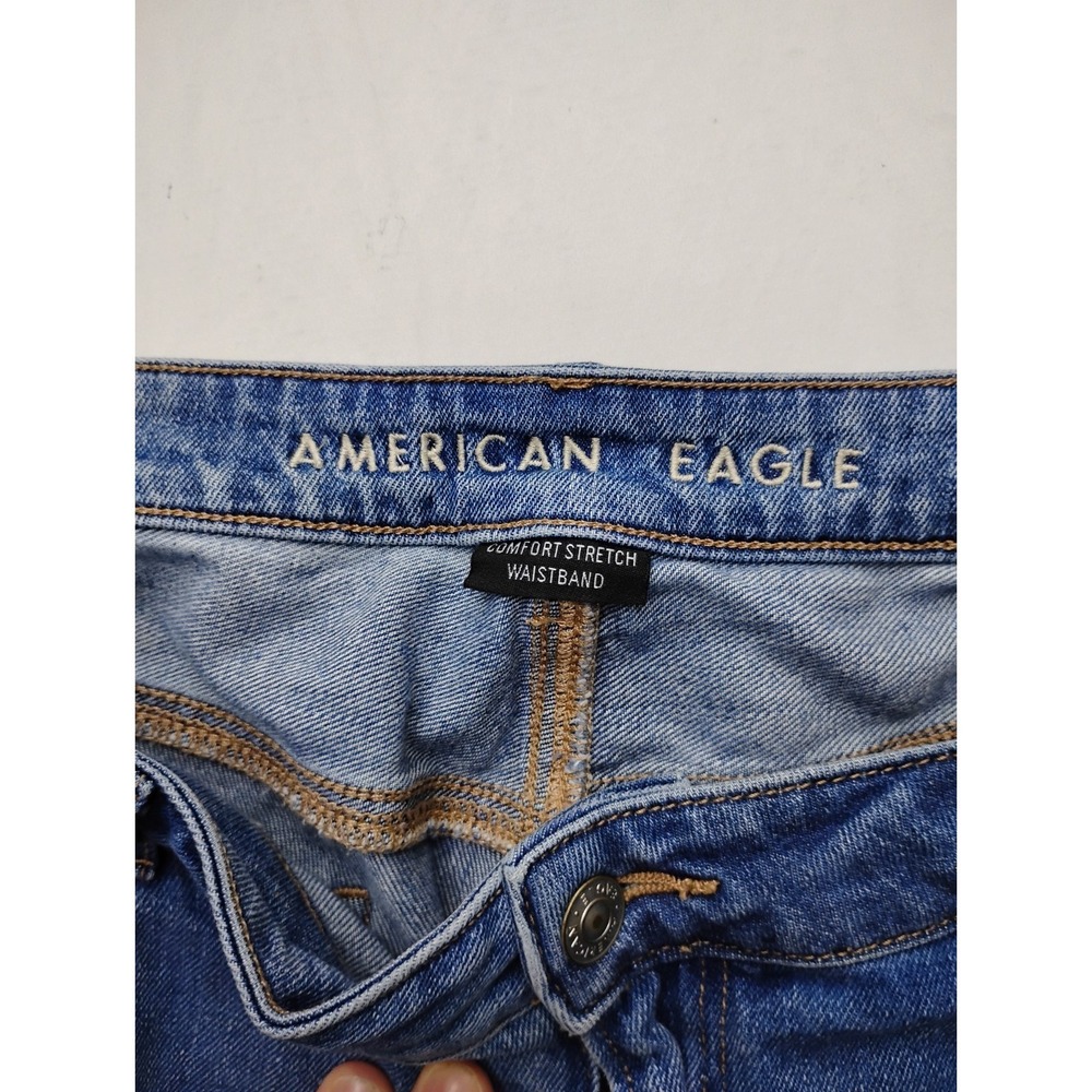 American Eagle Mom Jean Next Level Stretch Womens 18 Blue Denim High Rise 38x28 - Picture 7 of 12